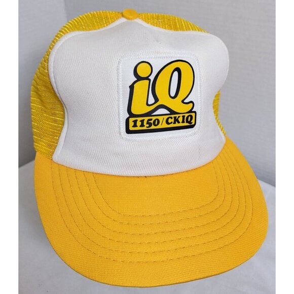 IQ 1150 CKIQ Radio station Hat Snapback Vintage 80s Cap Trucker Kelowna BC - Picture 1 of 9